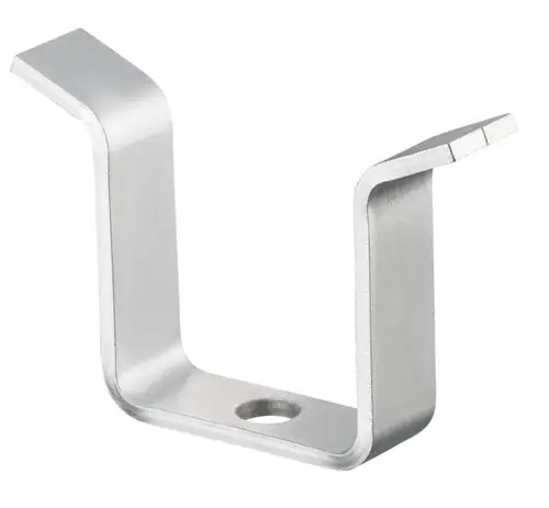 Oventrop Arretierungsbügel aus Metall, in U-Form mit einem Loch zur Befestigung an Regusol Stationen.